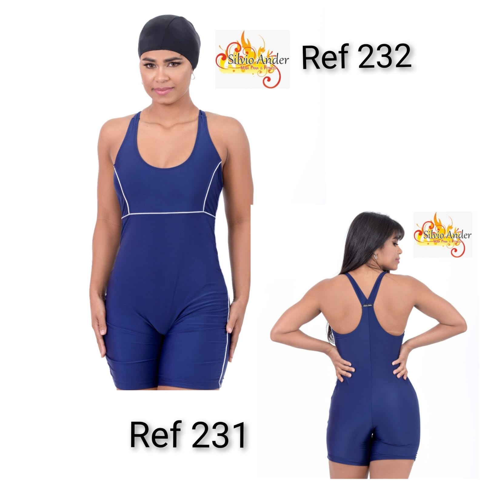 maio para natação azul feminino